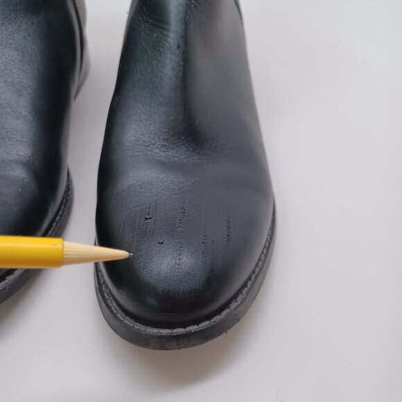 Michael Kors Ankle Boots Black Brown Britt Signature Logo Print Flats Womens 8.5 - Picture 12 of 16